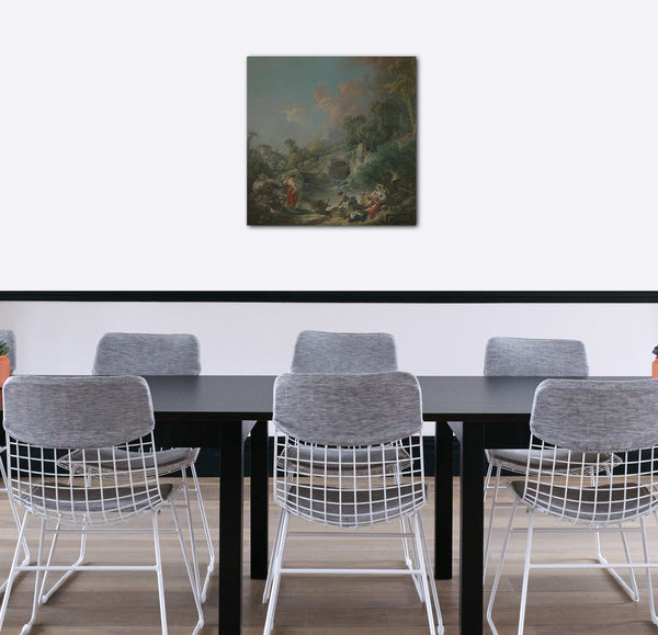 Leinwandbild François Boucher - Wäscherinnen