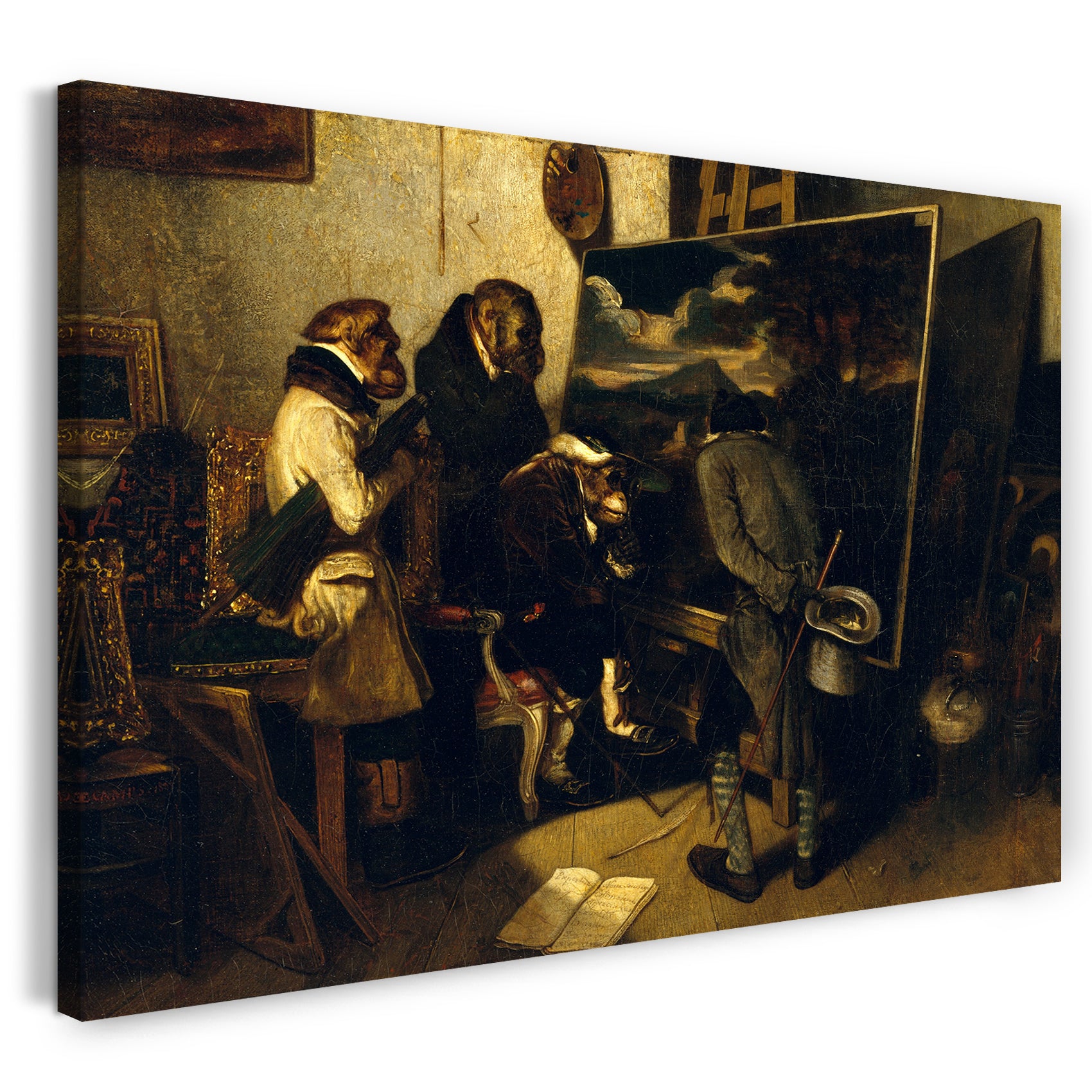Leinwandbild Alexandre-Gabriel Decamps - Die Experten