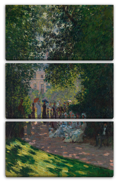 Leinwandbild Claude Monet - Der Parc Monceau