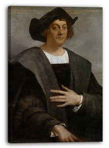 Leinwandbild Sebastiano del Piombo - Porträt eines Mannes, angeblich Christoph Kolumbus (geboren um 1446, gestorben 1506)