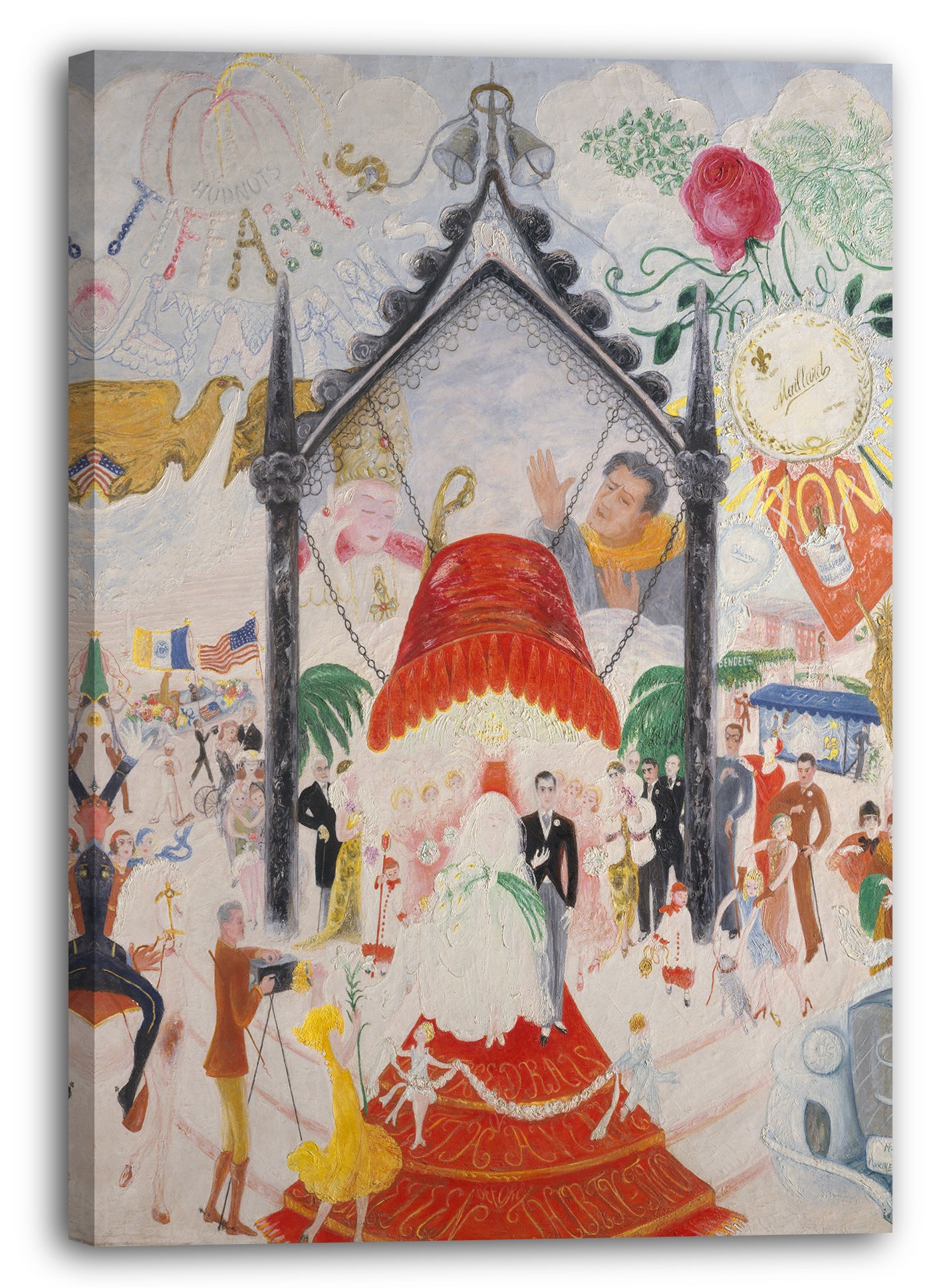 Leinwandbild Florine Stettheimer - Die Kathedralen der Fifth Avenue