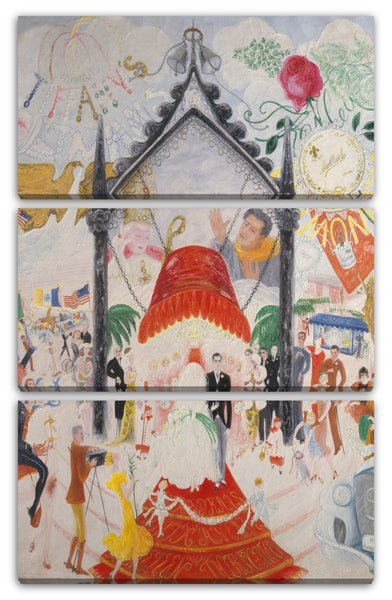 Leinwandbild Florine Stettheimer - Die Kathedralen der Fifth Avenue