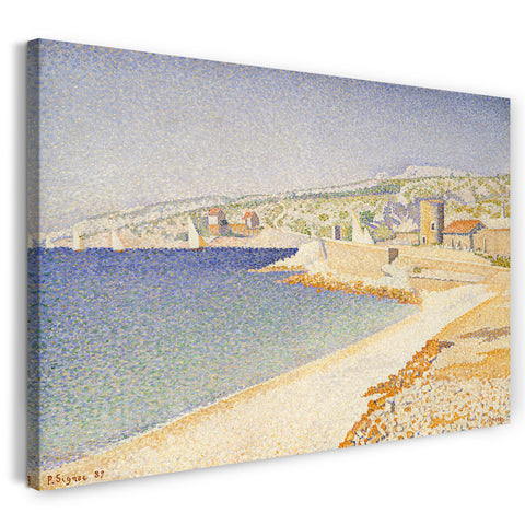 Leinwandbild Paul Signac - Der Steg bei Cassis, Opus 198