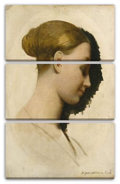 Leinwandbild Jean Auguste Dominique Ingres - Madame Edmond Cavé (Marie-Élisabeth Blavot, geb. 1810)