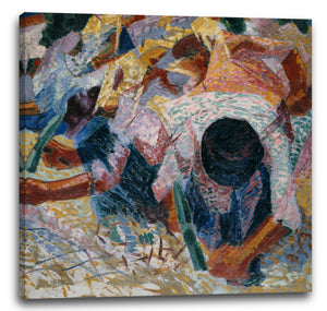 Leinwandbild Umberto Boccioni - Die Straßenpflastersteine