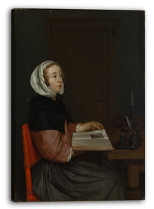 Leinwandbild Eglon van der Neer - Der Leser