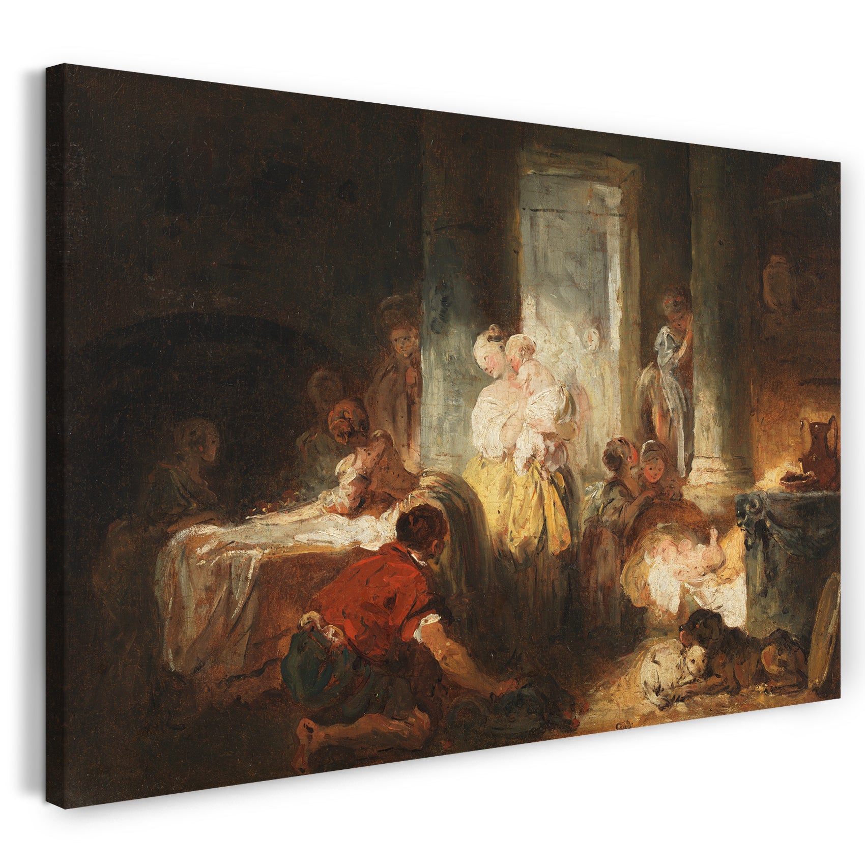 Leinwandbild Jean Honoré Fragonard - Römischer Innenraum