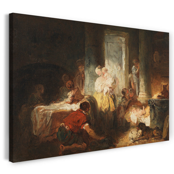 Leinwandbild Jean Honoré Fragonard - Römischer Innenraum
