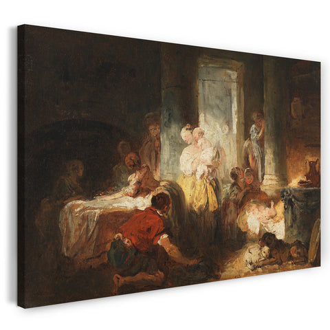 Leinwandbild Jean Honoré Fragonard - Römischer Innenraum