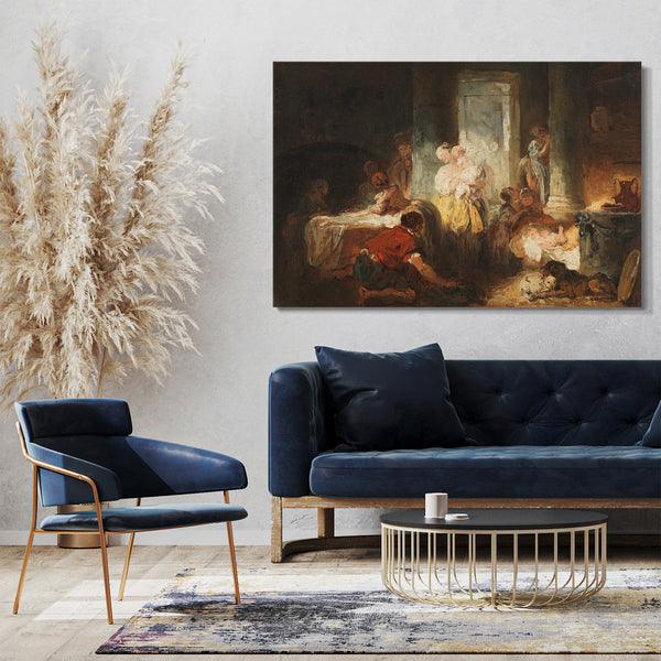 Leinwandbild Jean Honoré Fragonard - Römischer Innenraum