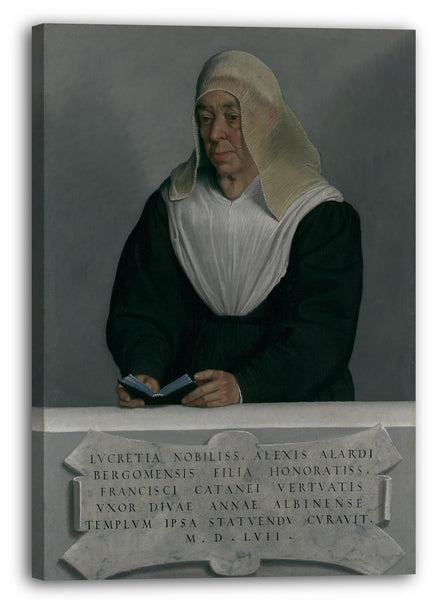 Leinwandbild Giovanni Battista Moroni - Äbtissin Lucrezia Agliardi Vertova (1490? -1558)