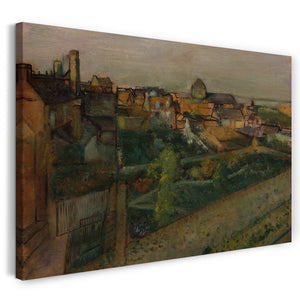 Leinwandbild Edgar Degas - Ansicht von Saint-Valéry-sur-Somme
