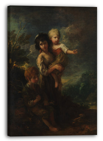 Leinwandbild Thomas Gainsborough - Cottage Children (Die Holzsammler)