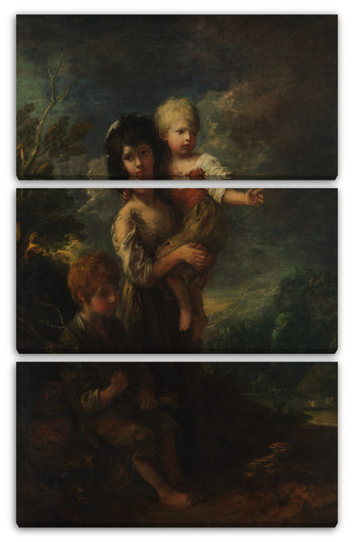 Leinwandbild Thomas Gainsborough - Cottage Children (Die Holzsammler)