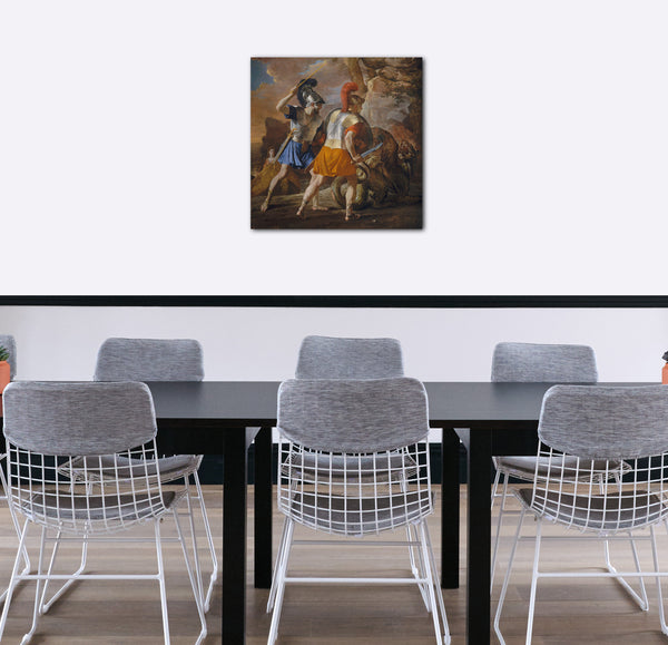 Leinwandbild Nicolas Poussin - Die Gefährten von Rinaldo