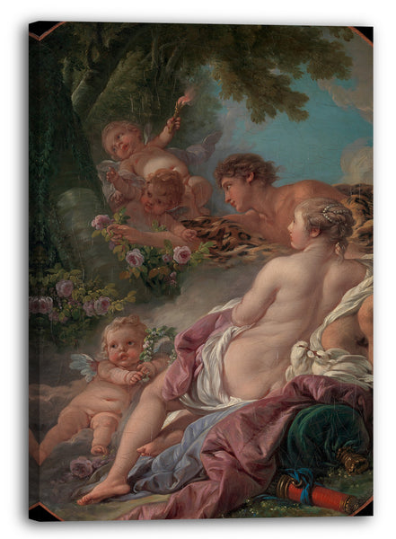 Leinwandbild François Boucher - Angelica und Medoro