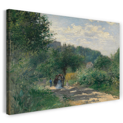 Leinwandbild Auguste Renoir - Eine Straße in Louveciennes