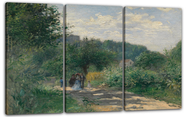 Leinwandbild Auguste Renoir - Eine Straße in Louveciennes