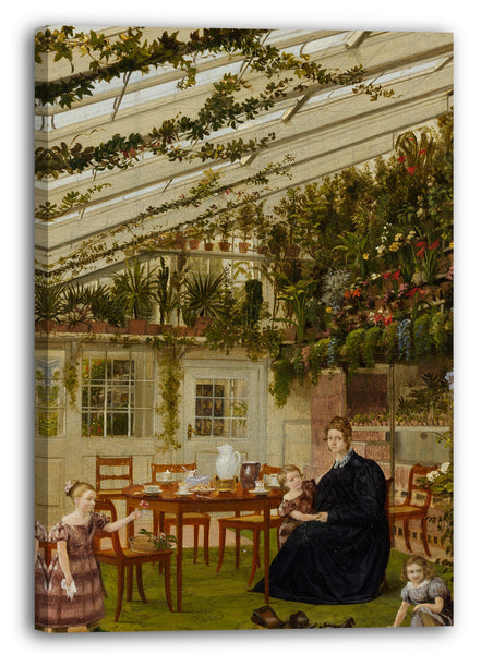 Leinwandbild Eduard Gaertner - Die Familie von Mr. Westfal im Konservatorium