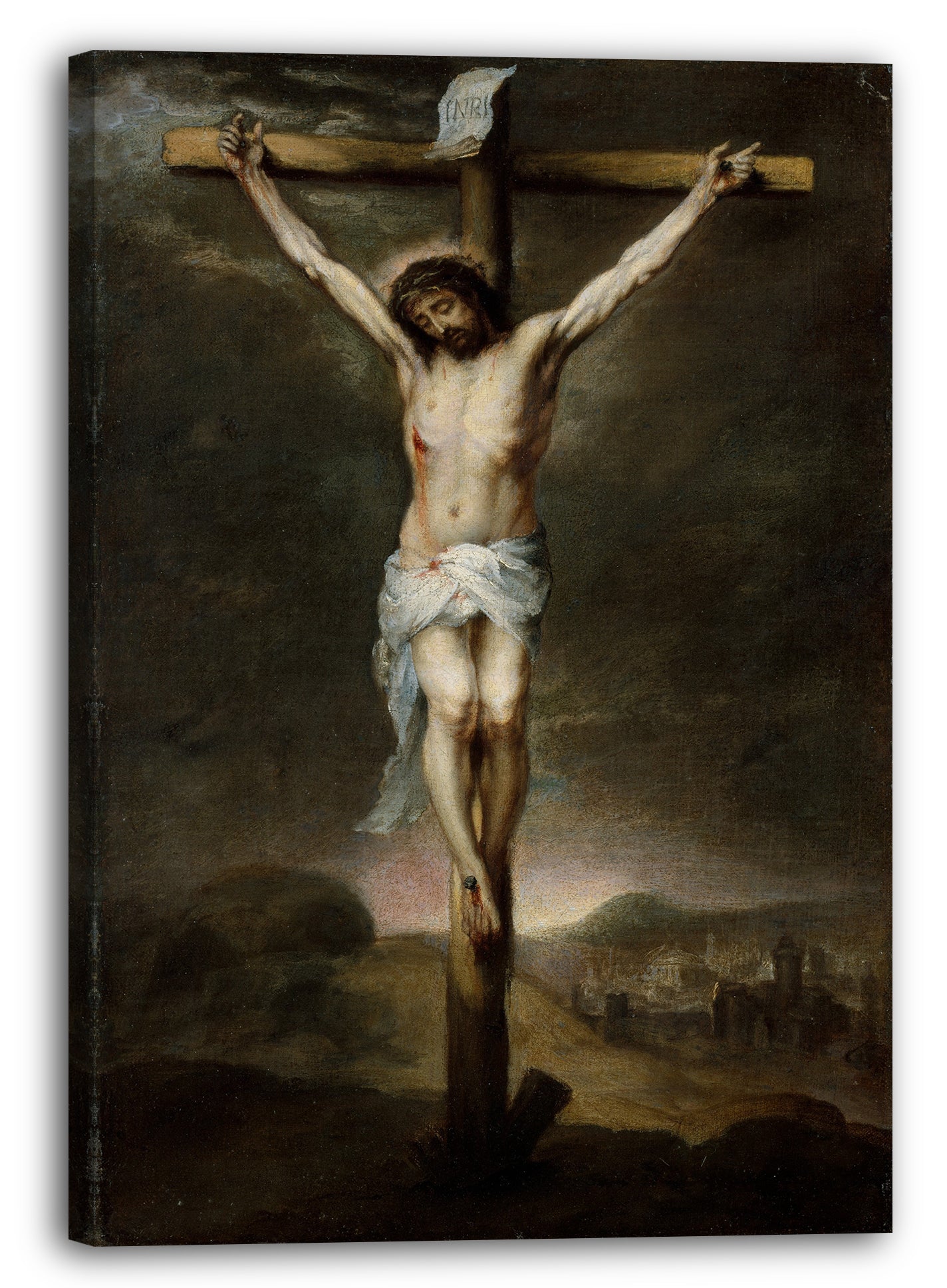 Leinwandbild Bartolomé Estebán Murillo - Die Kreuzigung