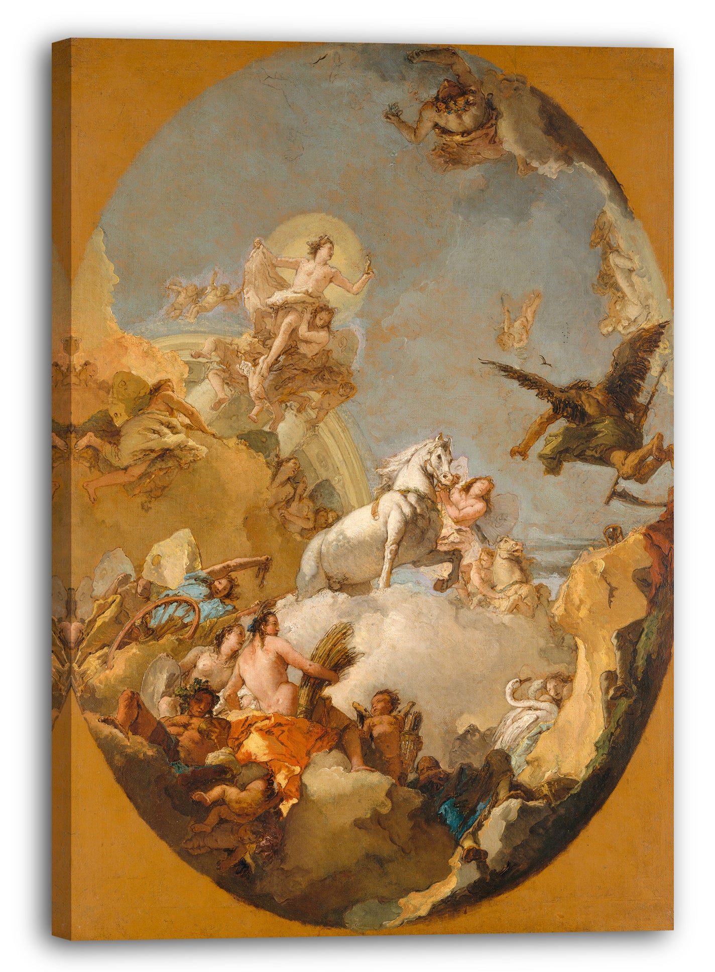 Leinwandbild Giovanni Battista Tiepolo - Der Streitwagen von Aurora