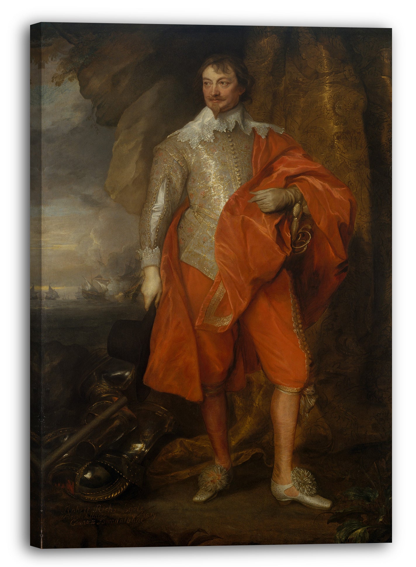 Leinwandbild Anthony van Dyck - Robert Rich (1587-1658), zweiter Earl of Warwick
