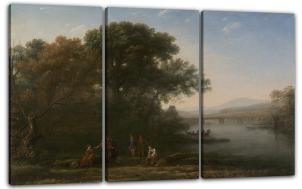 Leinwandbild Claude Lorrain - Der Ford