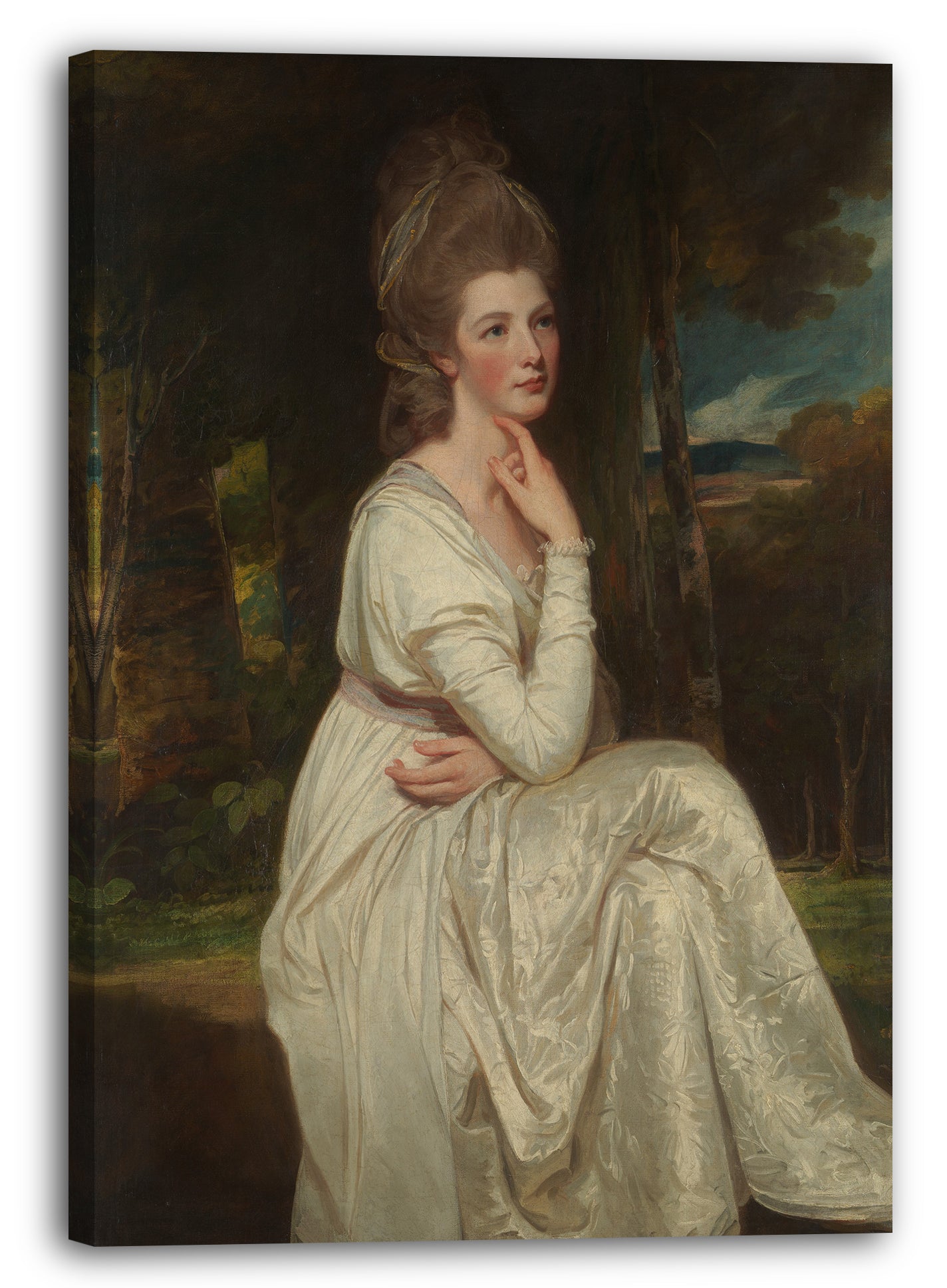 Leinwandbild George Romney - Lady Elizabeth Stanley (1753-1797), Gräfin von Derby