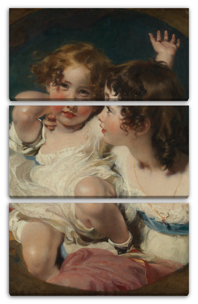 Leinwandbild Sir Thomas Lawrence - Die Calmady-Kinder (Emily, 1818-? 1906, und Laura Anne, 1820-1894)