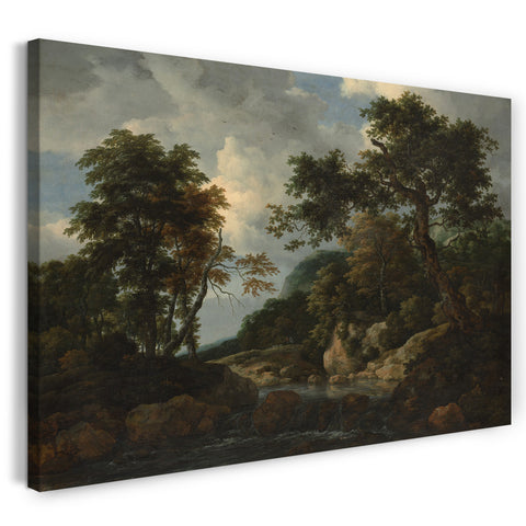 Leinwandbild Jacob van Ruisdael - Der Wald-Strom