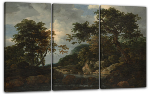 Leinwandbild Jacob van Ruisdael - Der Wald-Strom