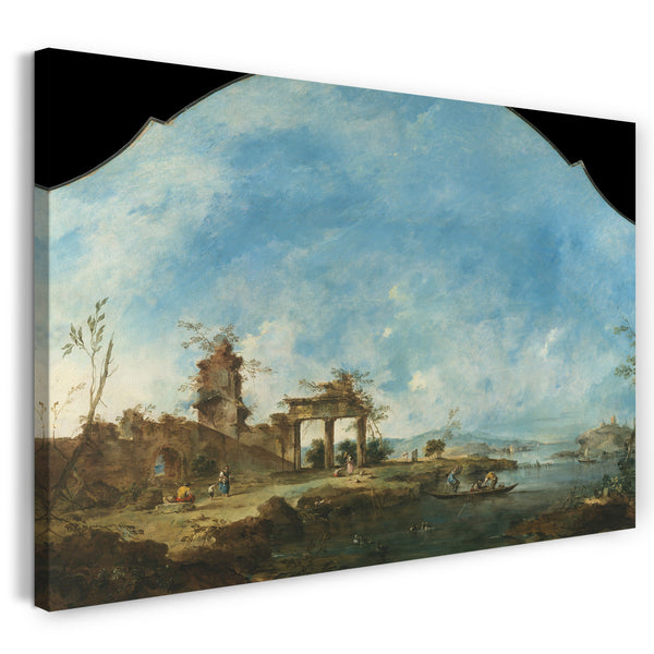 Leinwandbild Francesco Guardi - Fantastische Landschaft