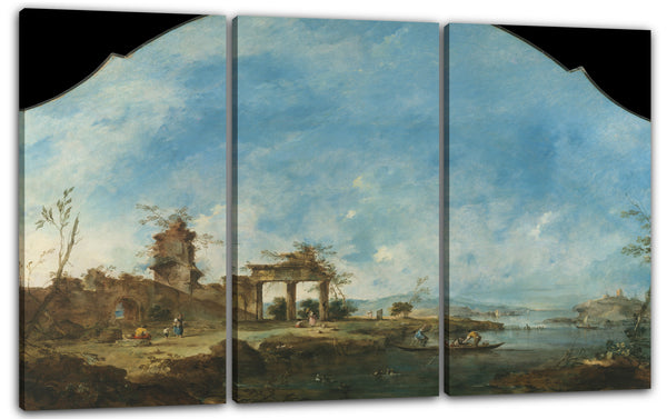 Leinwandbild Francesco Guardi - Fantastische Landschaft
