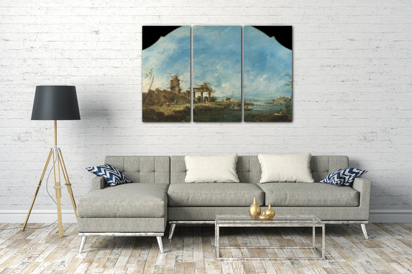 Leinwandbild Francesco Guardi - Fantastische Landschaft
