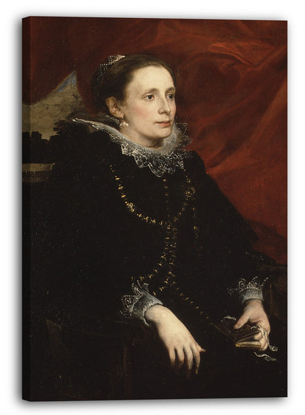 Leinwandbild Anthony van Dyck - Porträt einer Frau, genannt Marchesa Durazzo