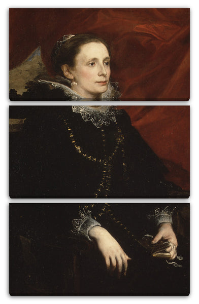 Leinwandbild Anthony van Dyck - Porträt einer Frau, genannt Marchesa Durazzo