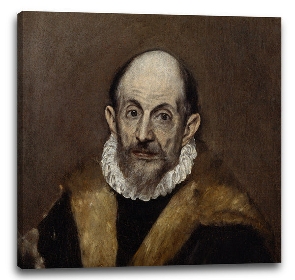 Leinwandbild El Greco - Portrait eines alten Mannes