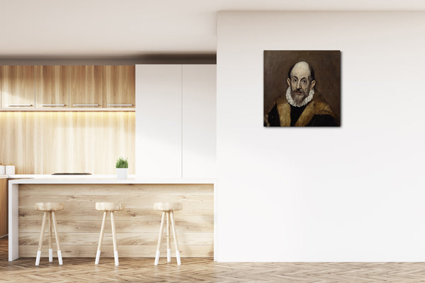Leinwandbild El Greco - Portrait eines alten Mannes