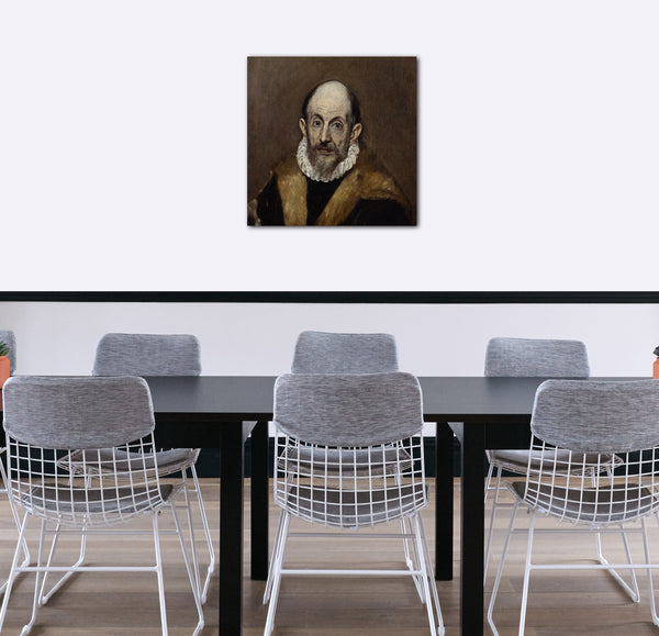 Leinwandbild El Greco - Portrait eines alten Mannes
