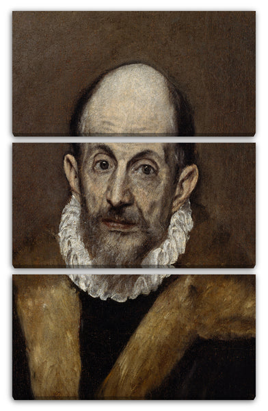 Leinwandbild El Greco - Portrait eines alten Mannes