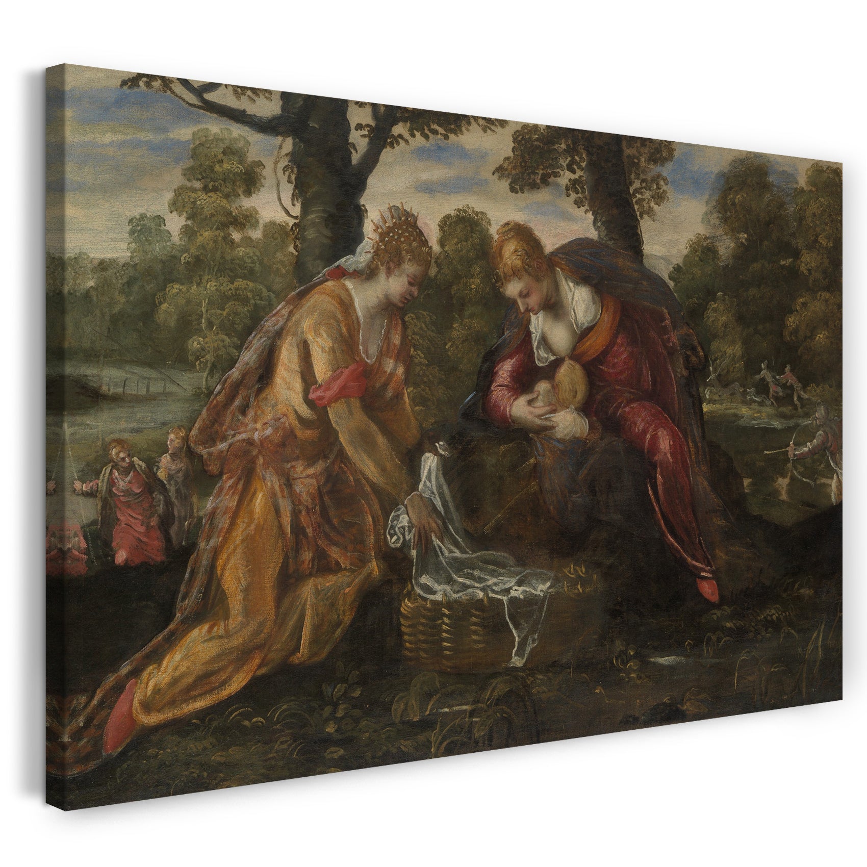Leinwandbild Jacopo Tintoretto - Die Entdeckung von Moses
