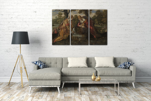 Leinwandbild Jacopo Tintoretto - Die Entdeckung von Moses