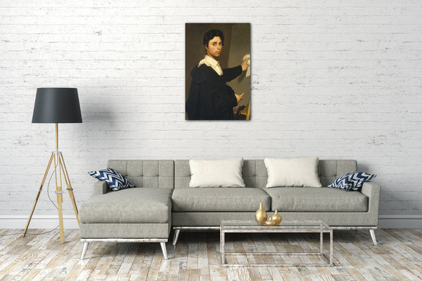 Leinwandbild ? Madame Gustave Héquet - Ingres (1780-1867) als junger Mann