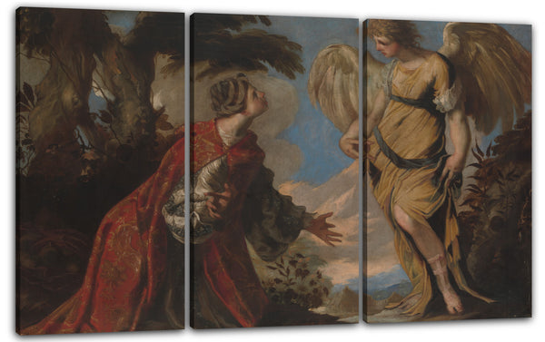 Leinwandbild Francesco Maffei - Hagar und der Engel