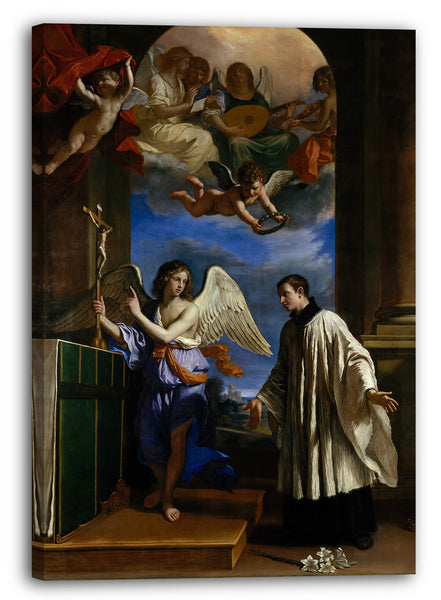 Leinwandbild Guercino - Die Berufung des Heiligen Aloysius (Luigi) Gonzaga