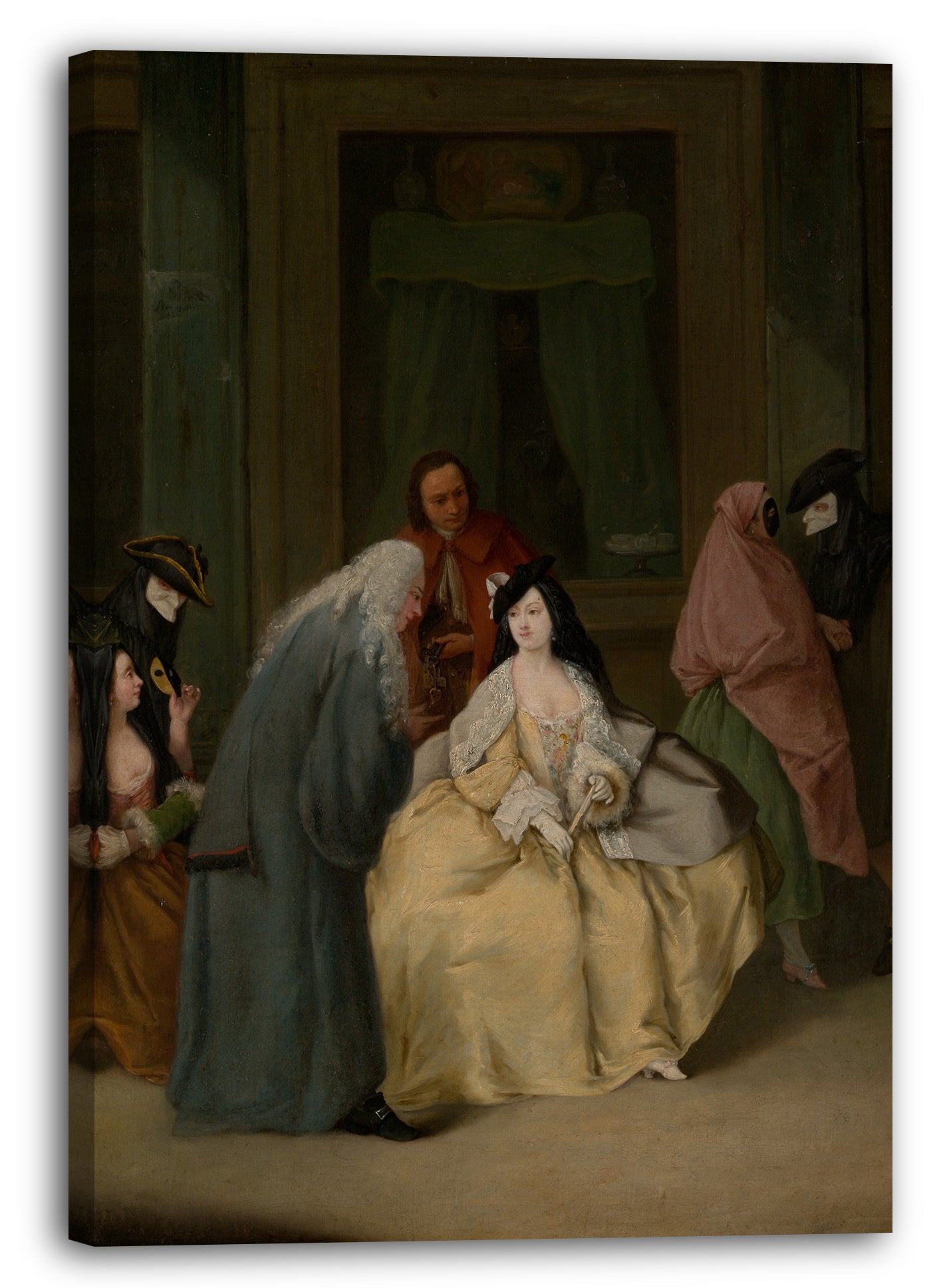 Leinwandbild Pietro Longhi - Das Treffen