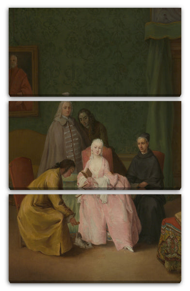 Leinwandbild Pietro Longhi - Der Besuch