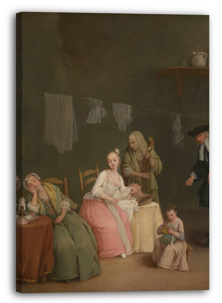 Leinwandbild Pietro Longhi - Der Buchstabe