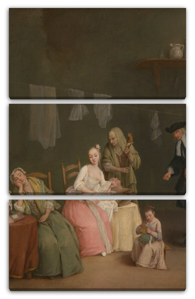 Leinwandbild Pietro Longhi - Der Buchstabe