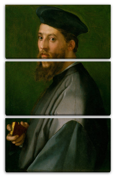Leinwandbild Andrea del Sarto - Portrait eines Mannes